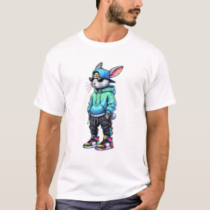 Koel konijn zonnebril Pasen dag voor jongens M T-shirt