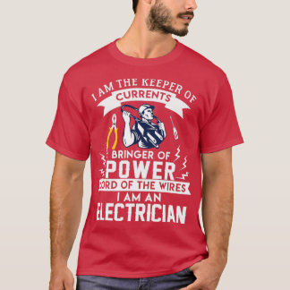 Koel kostuum voor elektricien t-shirt