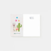 Koel lama in een zonnebril met een hoge zonnebril post-it® notes
