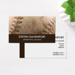 Koel Leder Baseball Old & Worn Visitekaartje