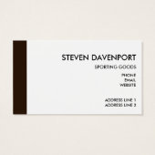 Koel Leder Baseball Old & Worn Visitekaartje (Achterkant)