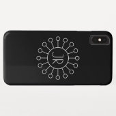 Koel  Logo Stijl Monogram | Zwart-wit Case-Mate iPhone Case (Achterkant (horizontaal))
