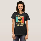 Koel los Kind Moose Alaska Moose Elk Hu T-shirt (Voorkant volledig)