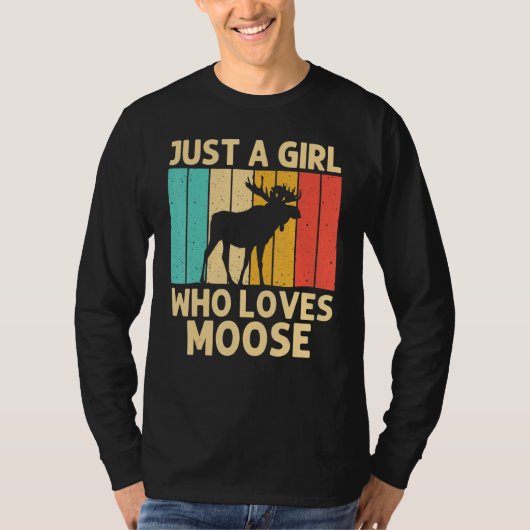 Koel los Kind Moose Alaska Moose Elk Hu T-shirt (Voorkant)