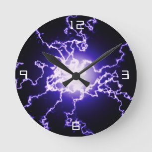 Koel Magic Lightning ball Ronde Klok
