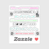 Koel Magische iPhone Stickers voor Rug van Telefoo (Vel)