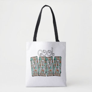 Koel Mama Geruit Turquoise Luipaard Box Doodle Moe Draagtas