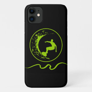 Koel Mannen Surfboard Emblem Designer iPhone 11 Hoesje
