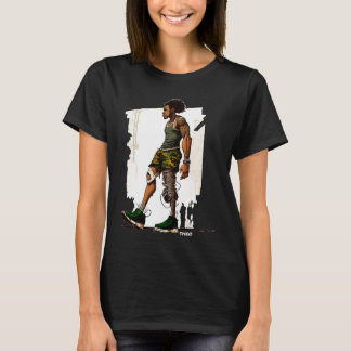 Koel mannetje met prothese uit de Sturban Streetwe T-shirt
