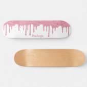 Koel met gloed roze met pit en glitter skateboard (Horizontaal)