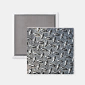 Koel metalen textuur magneet (Voorkant / Achterkant)