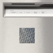 Koel metalen textuur magneet (Insitu (Vaatwasser))
