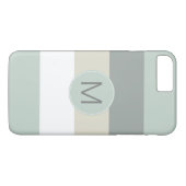 Koel minimalistisch streeppatroon met elk monogram Case-Mate iPhone case (Achterkant (Horizontaal))