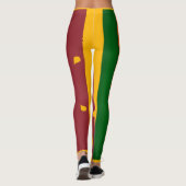 Koel Mode van de vlag van Sri Lanka Leggings (Achterkant)