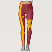 Koel Mode van de vlag van Sri Lanka Leggings (Voorkant)