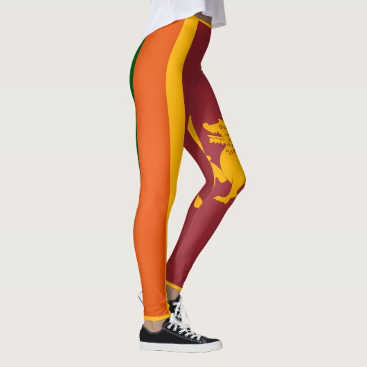 Koel Mode van de vlag van Sri Lanka Leggings (Rechts)