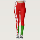 Koel Mode Wit-Rusland vlag Leggings (Voorkant)