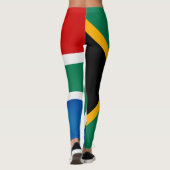 Koel Mode Zuid-Afrika vlag Leggings (Achterkant)