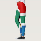 Koel Mode Zuid-Afrika vlag Leggings (Links)