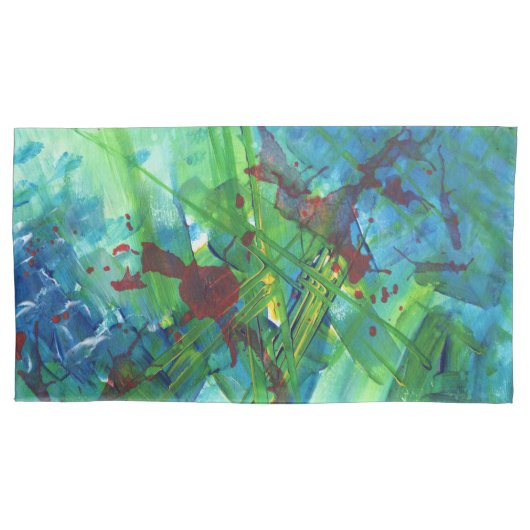 Koel modern Abstract acrylkunstloods Hoesje Kussensloop (Voorkant)