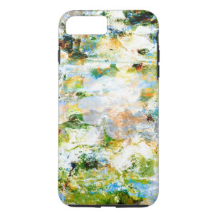 Koel modern Abstract groen schilderontwerp iPhone 8 Plus / 7 Plus Hoesje