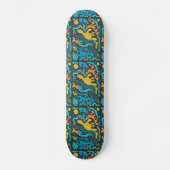 Koel Modern Abstract, kleurrijk Geometrisch Skateboard (Voorkant)