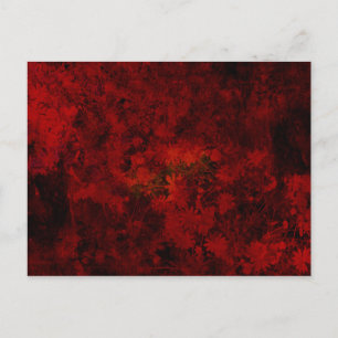 Koel, modern bloemenpatroon briefkaart