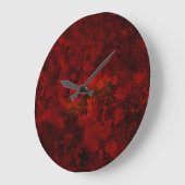 Koel, modern bloemenpatroon grote klok (Hoek)