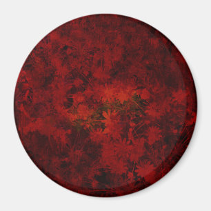 Koel, modern bloemenpatroon magneet
