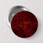 Koel, modern bloemenpatroon ronde button 7,6 cm (Voorkant /achterkant)