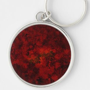 Koel, modern bloemenpatroon sleutelhanger