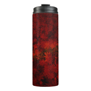 Koel, modern bloemenpatroon thermosbeker