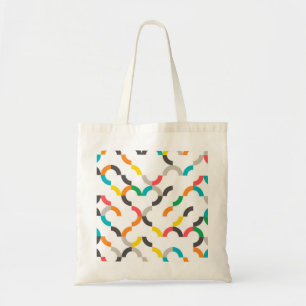 Koel, modern, kleurrijk, trendy cirkelvormig tote bag