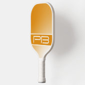 Koel Modern Minimalist Initialen Gradiënt Sinaasap Pickleball Paddle (Links)