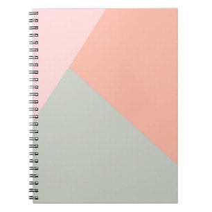Koel modern pastel kleuren abstract patroon notitieboek