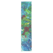 Koel Moderne Abstracte acrylArt Table Runner Korte Tafelloper (Voorkant)