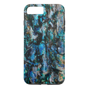 Koel moderne Abstracte blauw schilderdesign iPhone 8 Plus / 7 Plus Hoesje