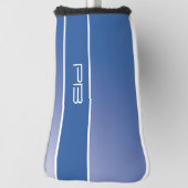 Koel moderne golfer initiële gradiënt koningsblauw golfheadcover (Draai 90)