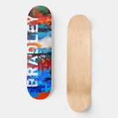 Koel Moderne, kleurrijke Abstracte aangepaste naam Skateboard (Voorkant)