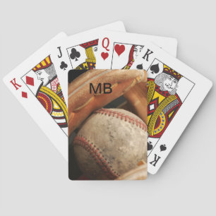Koel Monogram Honkbal Thema Poker Speelkaarten