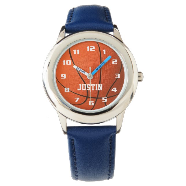 Koel Monogram met Geweldige naam Basketball Horloge (Voorkant)