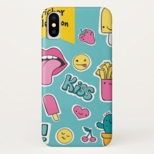 Koel mooie stickers iPhone x hoesje