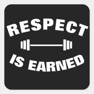 Koel Motivatie respect wordt verdiend Vierkante Sticker