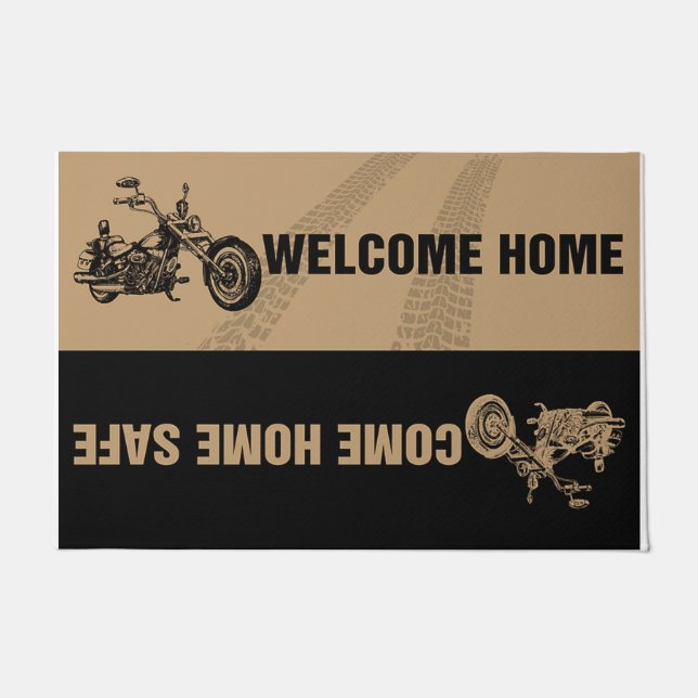 Koel  motorfiets Deuren, gegoten voor Man Deurmat (Voorkant)