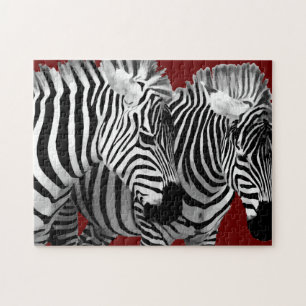 Koel Natuur Wilde Zebra Stripes Legpuzzel