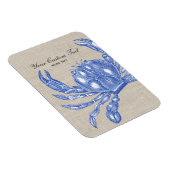 Koel Nautical Blue Crab Aangepast strand Magneet (Rechterzijde)