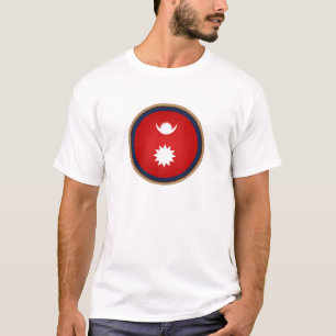 Koel Nepal-vlaggenzegel T-shirt