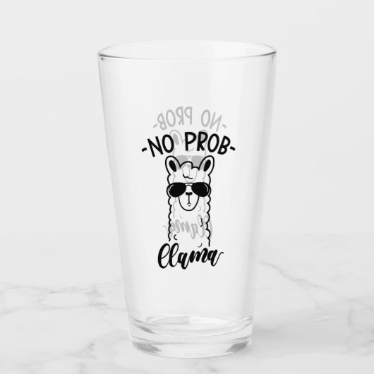 Koel No Prob Llama Glas (Voorkant)