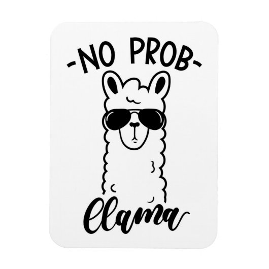 Koel No Prob Llama Magneet (Verticaal)