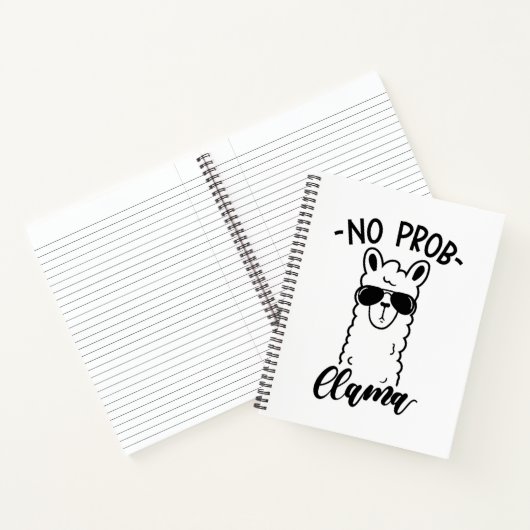Koel No Prob Llama Notitieboek (Binnen)